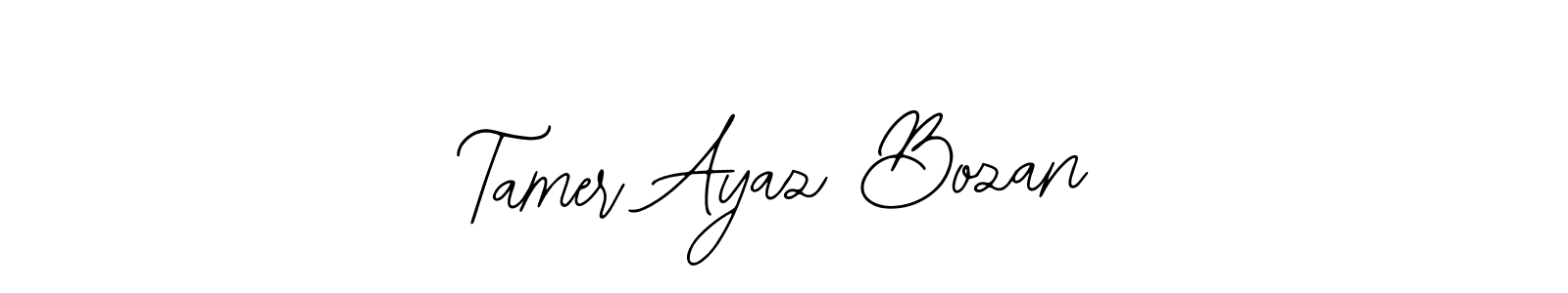 Design your own signature with our free online signature maker. With this signature software, you can create a handwritten (Bearetta-2O07w) signature for name Tamer Ayaz Bozan. Tamer Ayaz Bozan signature style 12 images and pictures png