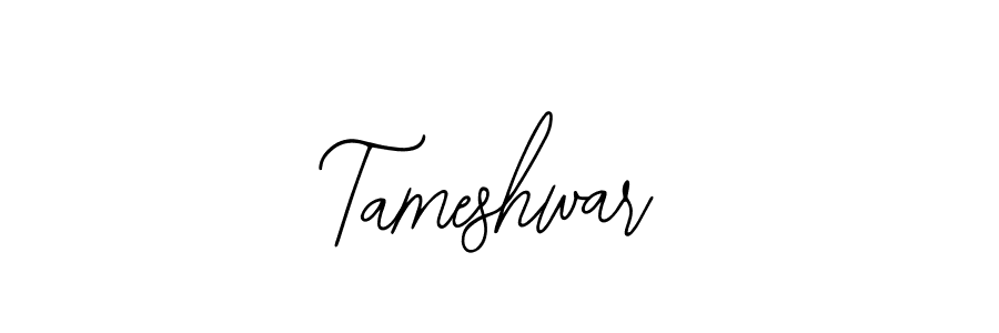 You should practise on your own different ways (Bearetta-2O07w) to write your name (Tameshwar) in signature. don't let someone else do it for you. Tameshwar signature style 12 images and pictures png