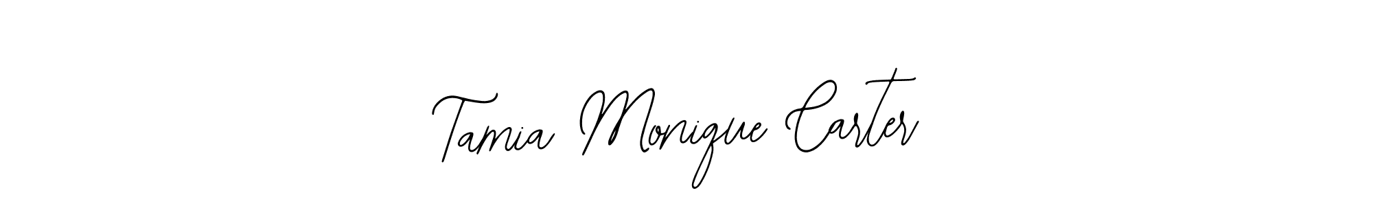 Make a short Tamia Monique Carter signature style. Manage your documents anywhere anytime using Bearetta-2O07w. Create and add eSignatures, submit forms, share and send files easily. Tamia Monique Carter signature style 12 images and pictures png