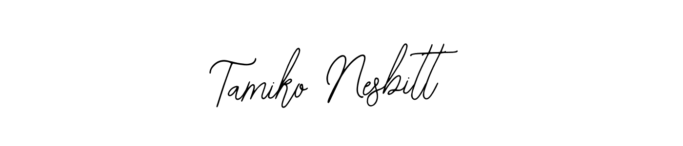 See photos of Tamiko Nesbitt official signature by Spectra . Check more albums & portfolios. Read reviews & check more about Bearetta-2O07w font. Tamiko Nesbitt signature style 12 images and pictures png