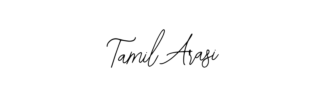 Use a signature maker to create a handwritten signature online. With this signature software, you can design (Bearetta-2O07w) your own signature for name Tamil Arasi. Tamil Arasi signature style 12 images and pictures png