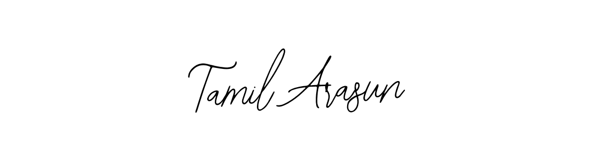 Use a signature maker to create a handwritten signature online. With this signature software, you can design (Bearetta-2O07w) your own signature for name Tamil Arasun. Tamil Arasun signature style 12 images and pictures png