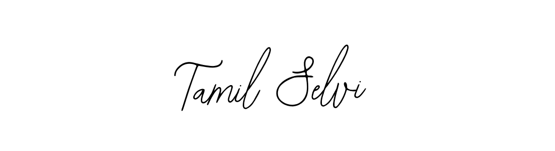 Design your own signature with our free online signature maker. With this signature software, you can create a handwritten (Bearetta-2O07w) signature for name Tamil Selvi. Tamil Selvi signature style 12 images and pictures png