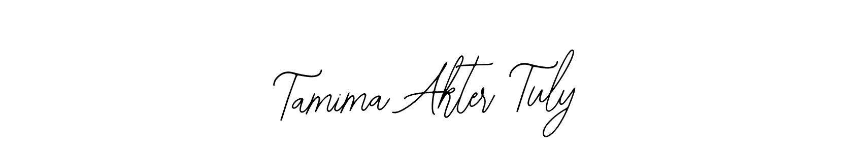 Make a beautiful signature design for name Tamima Akter Tuly. Use this online signature maker to create a handwritten signature for free. Tamima Akter Tuly signature style 12 images and pictures png