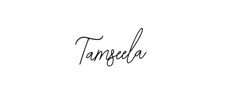 Also we have Tamseela name is the best signature style. Create professional handwritten signature collection using Bearetta-2O07w autograph style. Tamseela signature style 12 images and pictures png