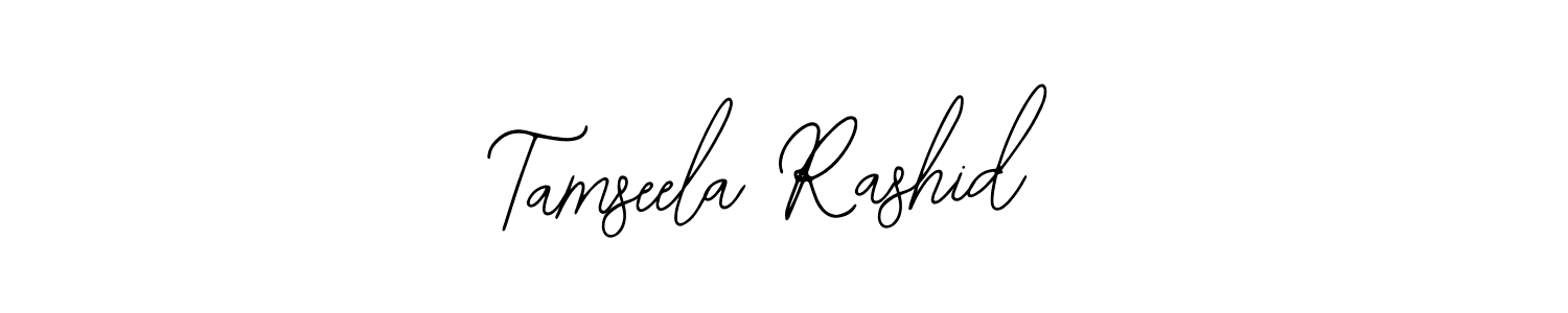 if you are searching for the best signature style for your name Tamseela Rashid. so please give up your signature search. here we have designed multiple signature styles  using Bearetta-2O07w. Tamseela Rashid signature style 12 images and pictures png