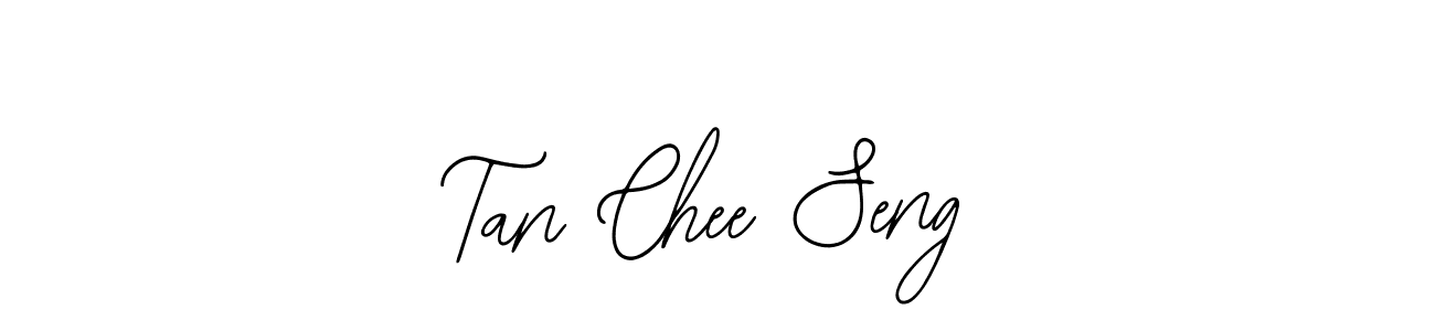 How to make Tan Chee Seng name signature. Use Bearetta-2O07w style for creating short signs online. This is the latest handwritten sign. Tan Chee Seng signature style 12 images and pictures png