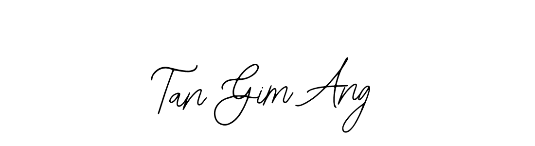 Use a signature maker to create a handwritten signature online. With this signature software, you can design (Bearetta-2O07w) your own signature for name Tan Gim Ang. Tan Gim Ang signature style 12 images and pictures png