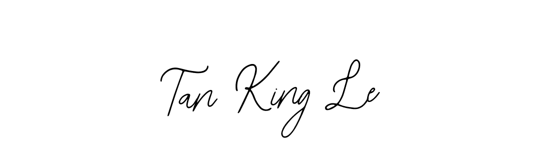 Use a signature maker to create a handwritten signature online. With this signature software, you can design (Bearetta-2O07w) your own signature for name Tan King Le. Tan King Le signature style 12 images and pictures png