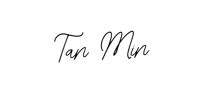 Design your own signature with our free online signature maker. With this signature software, you can create a handwritten (Bearetta-2O07w) signature for name Tan Min. Tan Min signature style 12 images and pictures png