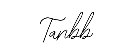 The Bearetta-2O07w handwriting style adds charm and authenticity to name Tanbb. A wonderful choice for personal thank-you notes. Tanbb signature style 12 images and pictures png