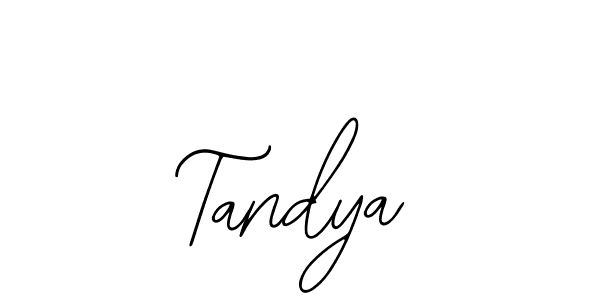 Design your own signature with our free online signature maker. With this signature software, you can create a handwritten (Bearetta-2O07w) signature for name Tandya. Tandya signature style 12 images and pictures png