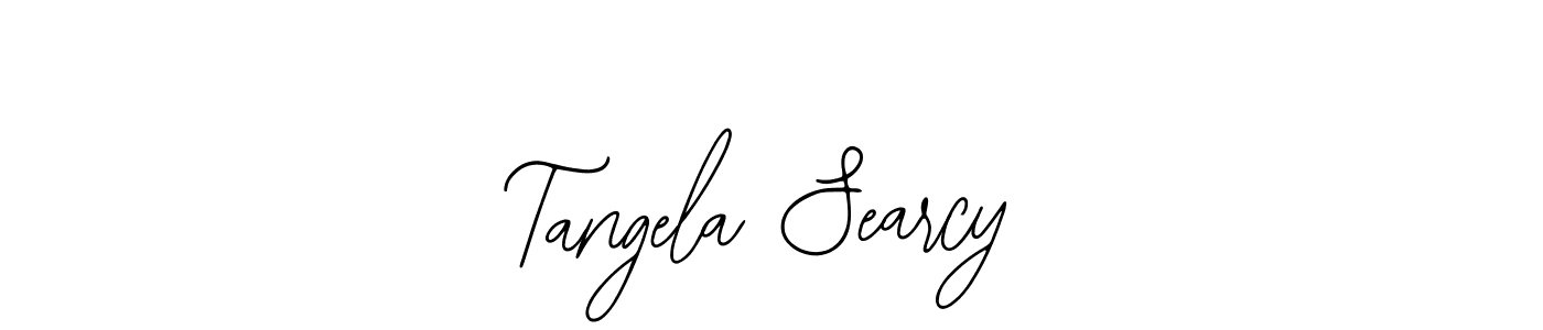 How to make Tangela Searcy name signature. Use Bearetta-2O07w style for creating short signs online. This is the latest handwritten sign. Tangela Searcy signature style 12 images and pictures png