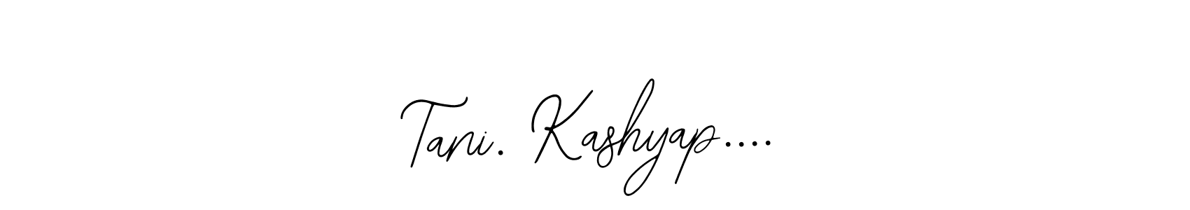 if you are searching for the best signature style for your name Tani. Kashyap..... so please give up your signature search. here we have designed multiple signature styles  using Bearetta-2O07w. Tani. Kashyap.... signature style 12 images and pictures png