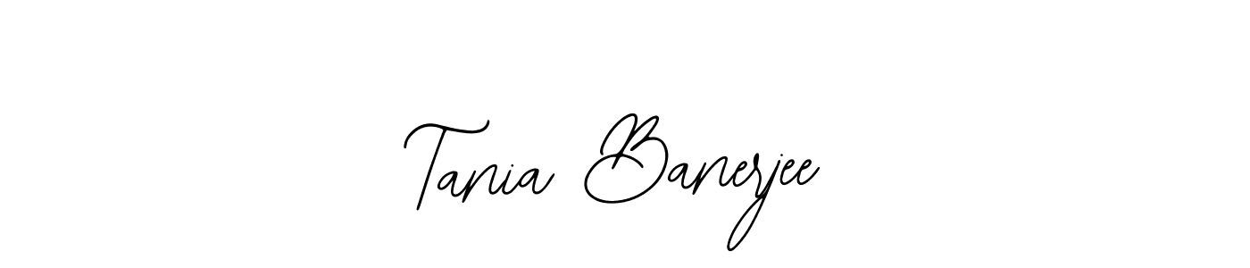 How to make Tania Banerjee name signature. Use Bearetta-2O07w style for creating short signs online. This is the latest handwritten sign. Tania Banerjee signature style 12 images and pictures png