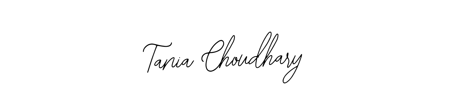 How to make Tania Choudhary name signature. Use Bearetta-2O07w style for creating short signs online. This is the latest handwritten sign. Tania Choudhary signature style 12 images and pictures png