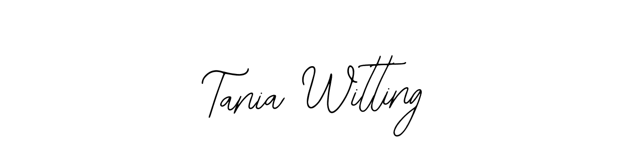 Design your own signature with our free online signature maker. With this signature software, you can create a handwritten (Bearetta-2O07w) signature for name Tania Witting. Tania Witting signature style 12 images and pictures png