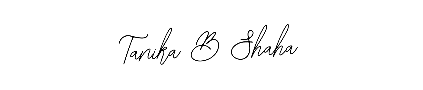 if you are searching for the best signature style for your name Tanika B Shaha. so please give up your signature search. here we have designed multiple signature styles  using Bearetta-2O07w. Tanika B Shaha signature style 12 images and pictures png