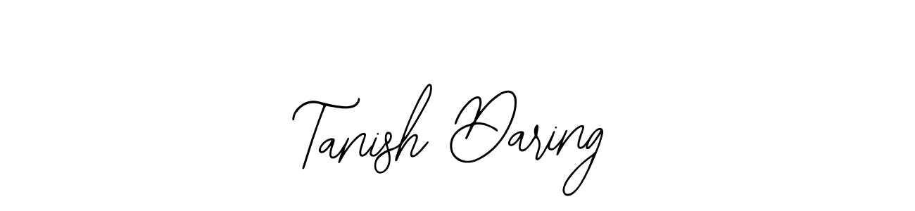 How to make Tanish Daring name signature. Use Bearetta-2O07w style for creating short signs online. This is the latest handwritten sign. Tanish Daring signature style 12 images and pictures png