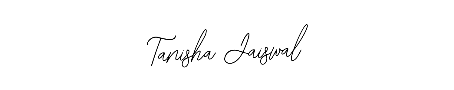 You should practise on your own different ways (Bearetta-2O07w) to write your name (Tanisha Jaiswal) in signature. don't let someone else do it for you. Tanisha Jaiswal signature style 12 images and pictures png