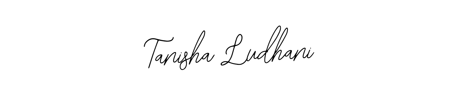 Use a signature maker to create a handwritten signature online. With this signature software, you can design (Bearetta-2O07w) your own signature for name Tanisha Ludhani. Tanisha Ludhani signature style 12 images and pictures png