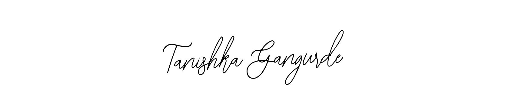 The best way (Bearetta-2O07w) to make a short signature is to pick only two or three words in your name. The name Tanishka Gangurde include a total of six letters. For converting this name. Tanishka Gangurde signature style 12 images and pictures png