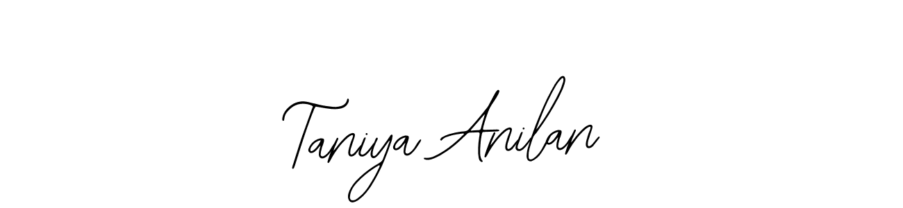 How to make Taniya Anilan name signature. Use Bearetta-2O07w style for creating short signs online. This is the latest handwritten sign. Taniya Anilan signature style 12 images and pictures png