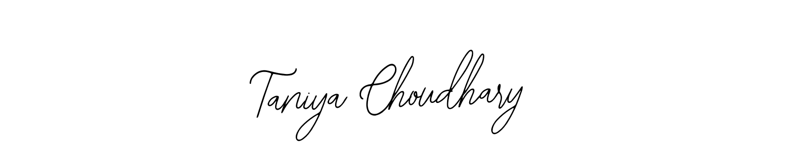 Also we have Taniya Choudhary name is the best signature style. Create professional handwritten signature collection using Bearetta-2O07w autograph style. Taniya Choudhary signature style 12 images and pictures png