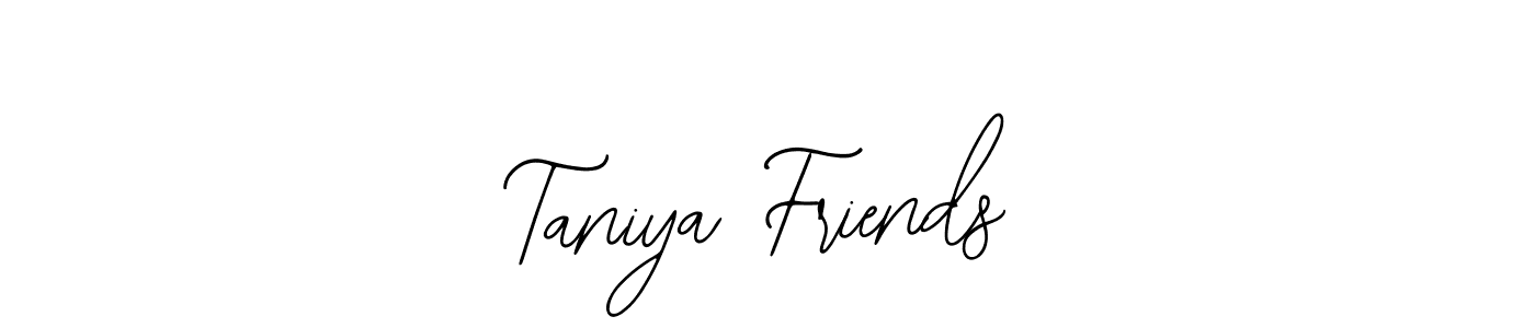 if you are searching for the best signature style for your name Taniya Friends. so please give up your signature search. here we have designed multiple signature styles  using Bearetta-2O07w. Taniya Friends signature style 12 images and pictures png