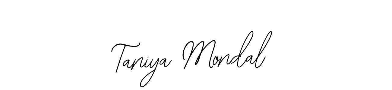 Bearetta-2O07w is a professional signature style that is perfect for those who want to add a touch of class to their signature. It is also a great choice for those who want to make their signature more unique. Get Taniya Mondal name to fancy signature for free. Taniya Mondal signature style 12 images and pictures png