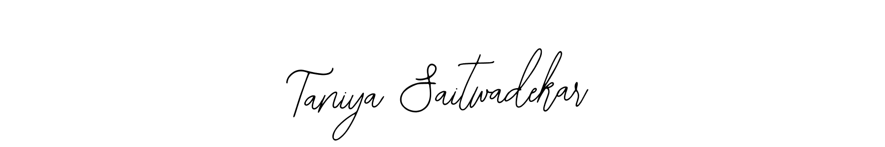 Use a signature maker to create a handwritten signature online. With this signature software, you can design (Bearetta-2O07w) your own signature for name Taniya Saitwadekar. Taniya Saitwadekar signature style 12 images and pictures png