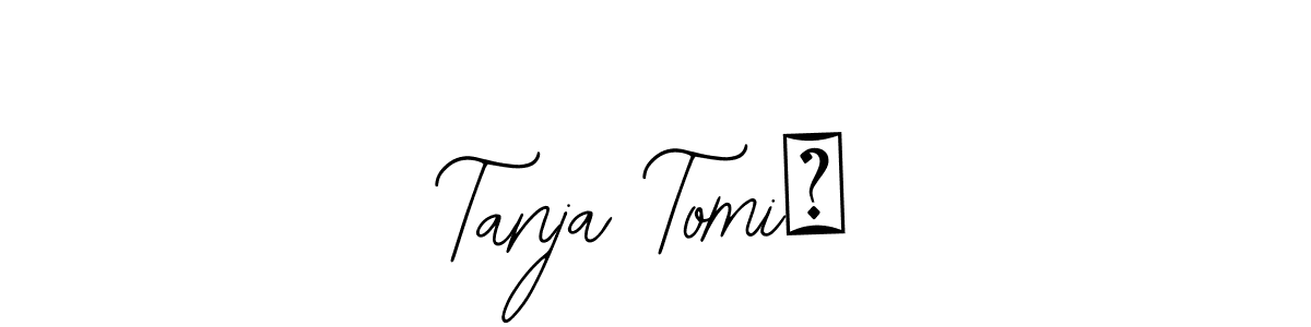 You can use this online signature creator to create a handwritten signature for the name Tanja Tomić. This is the best online autograph maker. Tanja Tomić signature style 12 images and pictures png