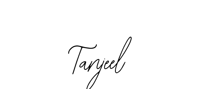 Also You can easily find your signature by using the search form. We will create Tanjeel name handwritten signature images for you free of cost using Bearetta-2O07w sign style. Tanjeel signature style 12 images and pictures png