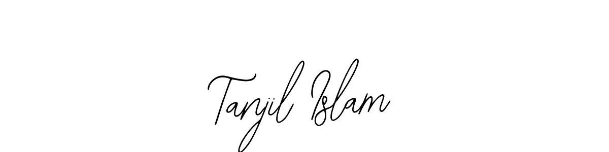 if you are searching for the best signature style for your name Tanjil Islam. so please give up your signature search. here we have designed multiple signature styles  using Bearetta-2O07w. Tanjil Islam signature style 12 images and pictures png