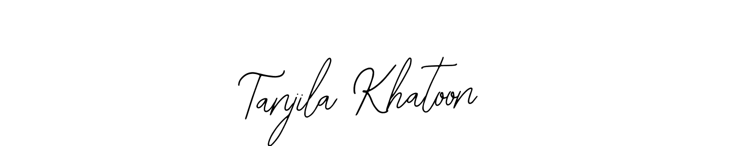 Make a short Tanjila Khatoon signature style. Manage your documents anywhere anytime using Bearetta-2O07w. Create and add eSignatures, submit forms, share and send files easily. Tanjila Khatoon signature style 12 images and pictures png