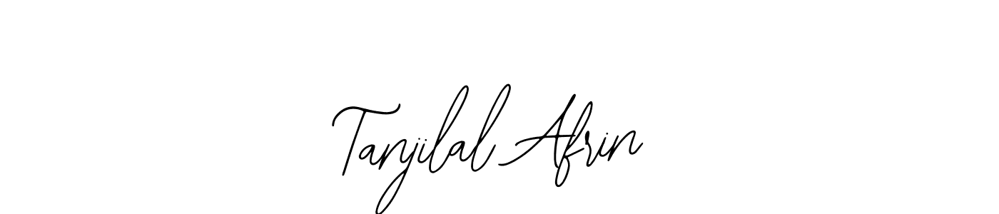 Bearetta-2O07w is a professional signature style that is perfect for those who want to add a touch of class to their signature. It is also a great choice for those who want to make their signature more unique. Get Tanjilal Afrin name to fancy signature for free. Tanjilal Afrin signature style 12 images and pictures png