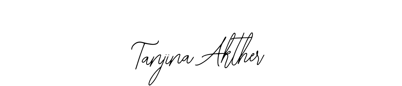 This is the best signature style for the Tanjina Akther name. Also you like these signature font (Bearetta-2O07w). Mix name signature. Tanjina Akther signature style 12 images and pictures png