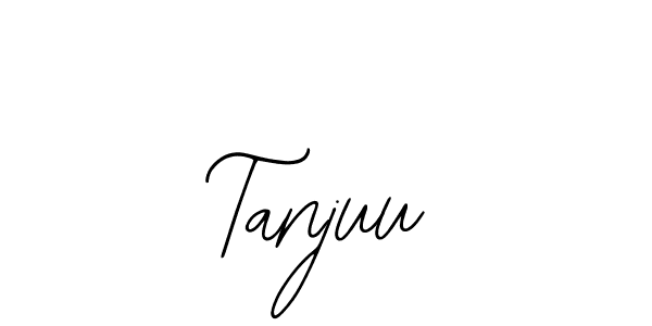 You should practise on your own different ways (Bearetta-2O07w) to write your name (Tanjuu) in signature. don't let someone else do it for you. Tanjuu signature style 12 images and pictures png