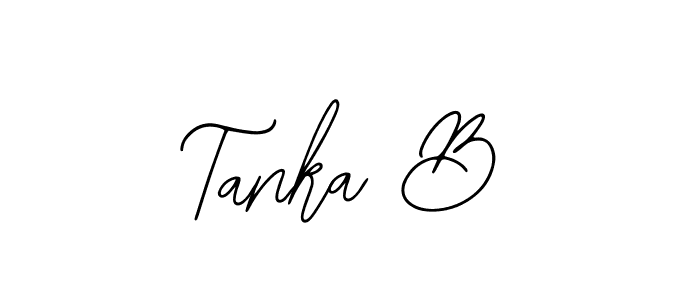 The best way (Bearetta-2O07w) to make a short signature is to pick only two or three words in your name. The name Tanka B include a total of six letters. For converting this name. Tanka B signature style 12 images and pictures png