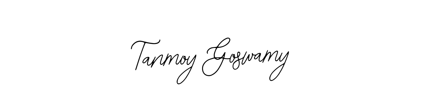 How to make Tanmoy Goswamy name signature. Use Bearetta-2O07w style for creating short signs online. This is the latest handwritten sign. Tanmoy Goswamy signature style 12 images and pictures png