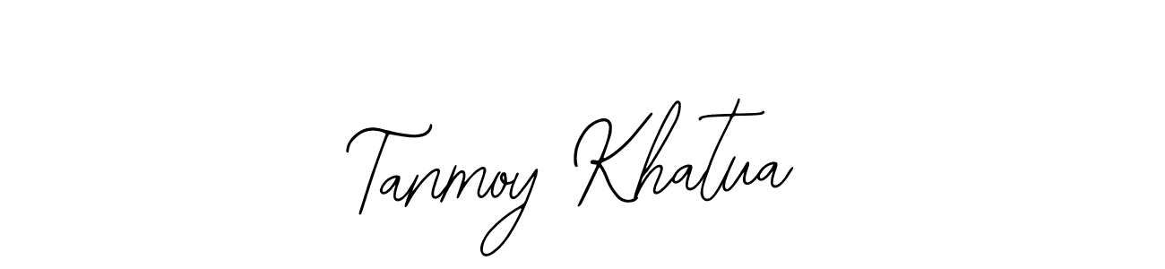 How to make Tanmoy Khatua name signature. Use Bearetta-2O07w style for creating short signs online. This is the latest handwritten sign. Tanmoy Khatua signature style 12 images and pictures png