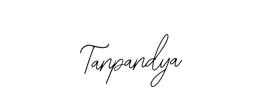 How to make Tanpandya name signature. Use Bearetta-2O07w style for creating short signs online. This is the latest handwritten sign. Tanpandya signature style 12 images and pictures png