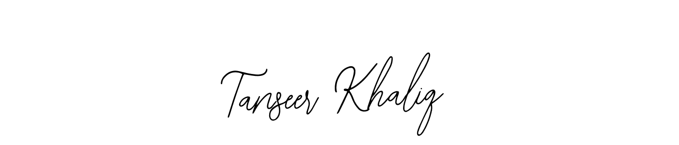 Create a beautiful signature design for name Tanseer Khaliq. With this signature (Bearetta-2O07w) fonts, you can make a handwritten signature for free. Tanseer Khaliq signature style 12 images and pictures png