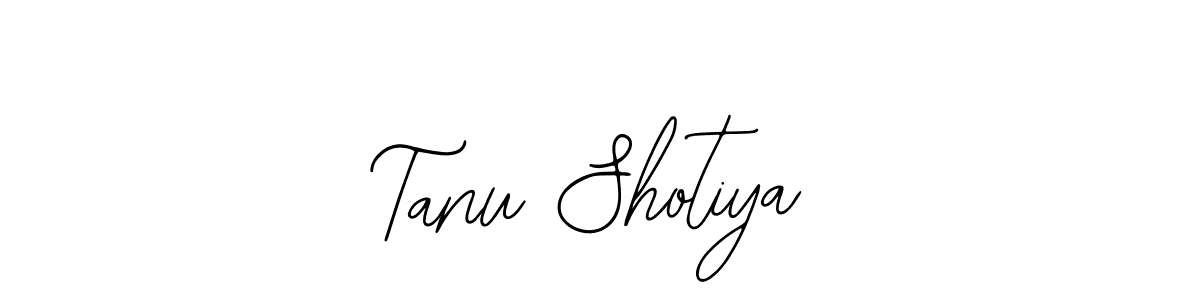 How to make Tanu Shotiya name signature. Use Bearetta-2O07w style for creating short signs online. This is the latest handwritten sign. Tanu Shotiya signature style 12 images and pictures png