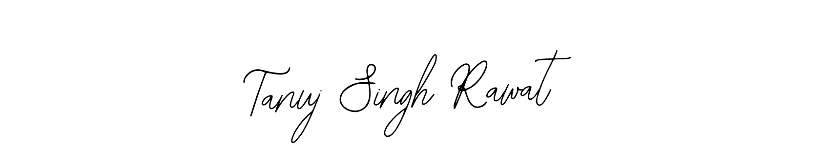 You should practise on your own different ways (Bearetta-2O07w) to write your name (Tanuj Singh Rawat) in signature. don't let someone else do it for you. Tanuj Singh Rawat signature style 12 images and pictures png