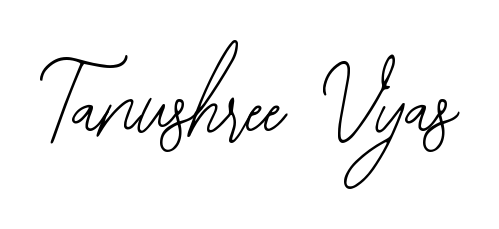 A sleek calligraphic signature for name Tanushree Vyas utilizing Bearetta-2O07w styling. Great for adding personal signatures to photos and art. Tanushree Vyas signature style 12 images and pictures png