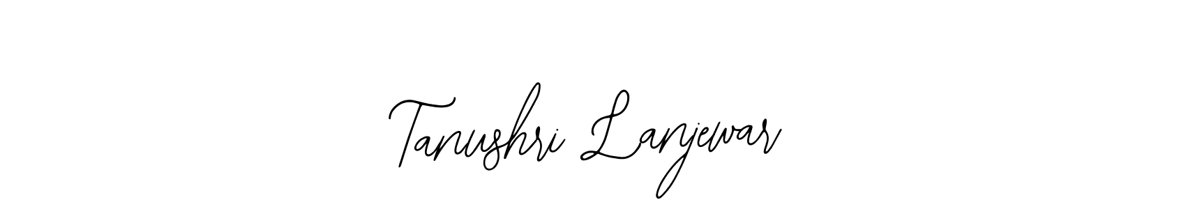 The best way (Bearetta-2O07w) to make a short signature is to pick only two or three words in your name. The name Tanushri Lanjewar include a total of six letters. For converting this name. Tanushri Lanjewar signature style 12 images and pictures png