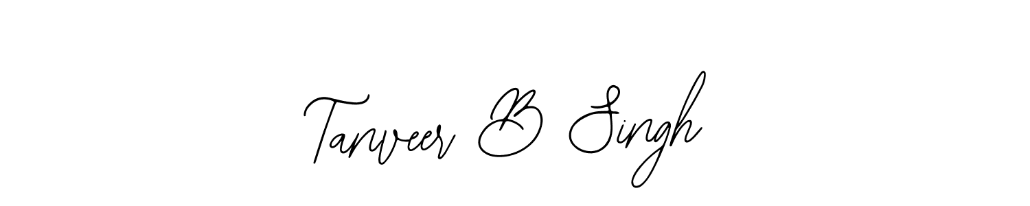 This is the best signature style for the Tanveer B Singh name. Also you like these signature font (Bearetta-2O07w). Mix name signature. Tanveer B Singh signature style 12 images and pictures png