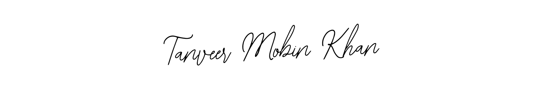 The best way (Bearetta-2O07w) to make a short signature is to pick only two or three words in your name. The name Tanveer Mobin Khan include a total of six letters. For converting this name. Tanveer Mobin Khan signature style 12 images and pictures png