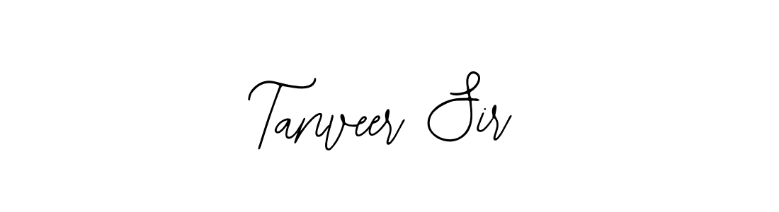 The best way (Bearetta-2O07w) to make a short signature is to pick only two or three words in your name. The name Tanveer Sir include a total of six letters. For converting this name. Tanveer Sir signature style 12 images and pictures png